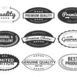 Oval Shape - White Premium Sticker