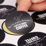 White Window Decals - Circle Shape