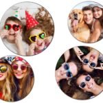Circle Photo Magnet (Set of 4)